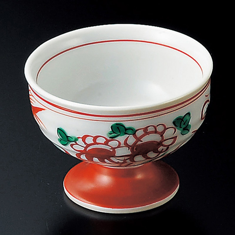 山万 12009-460 花鳥高台小鉢  1個（ご注文単位1個）【直送品】