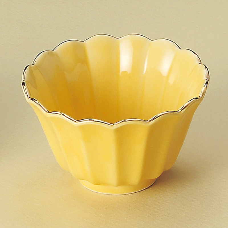 山万 11309-550 黄菊型小鉢(大)  1個（ご注文単位1個）【直送品】