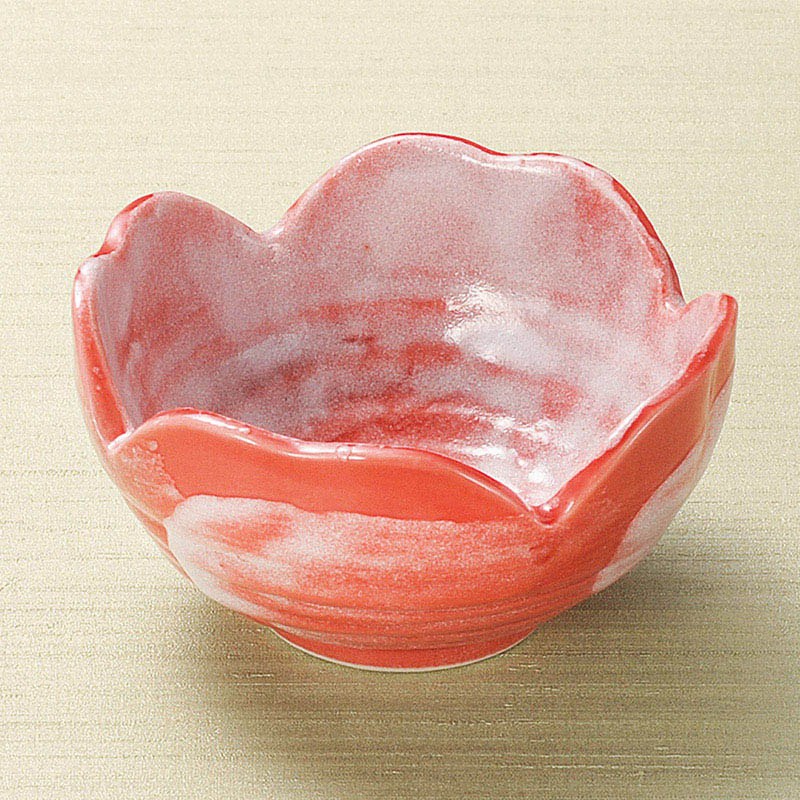 山万 11331-310 赤采四ツ山小鉢(大) 1個(ご注文単位1個)【直送品】