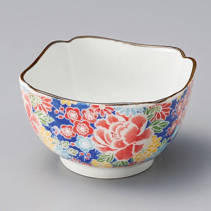 山万 11227-310 四季友禅四ツ押小鉢(大)  1個（ご注文単位1個）【直送品】