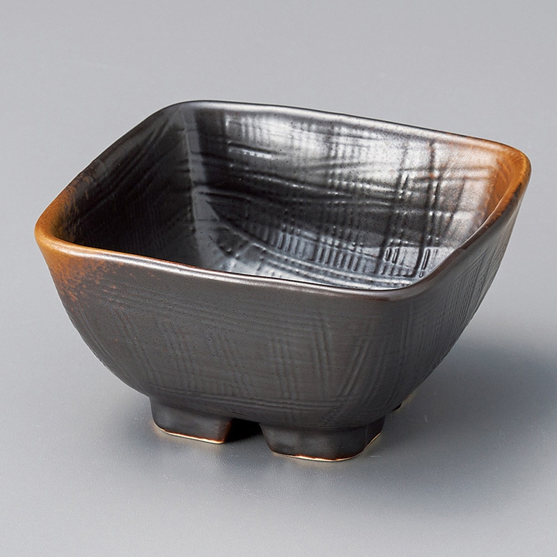 山万 11249-550 やきしめ角小鉢(大)  1個（ご注文単位1個）【直送品】
