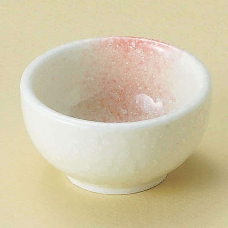 山万 13721-430 あわ雪ピンク丸小鉢小  1個（ご注文単位1個）【直送品】