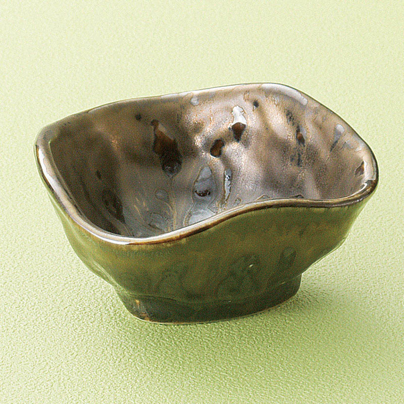 山万 11530-450 孔雀金流し三ッ押し小鉢 1個(ご注文単位1個)【直送品】