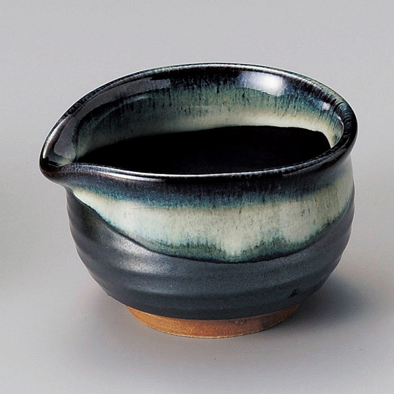 山万 11414-240 天目白流し片口小鉢  1個（ご注文単位1個）【直送品】