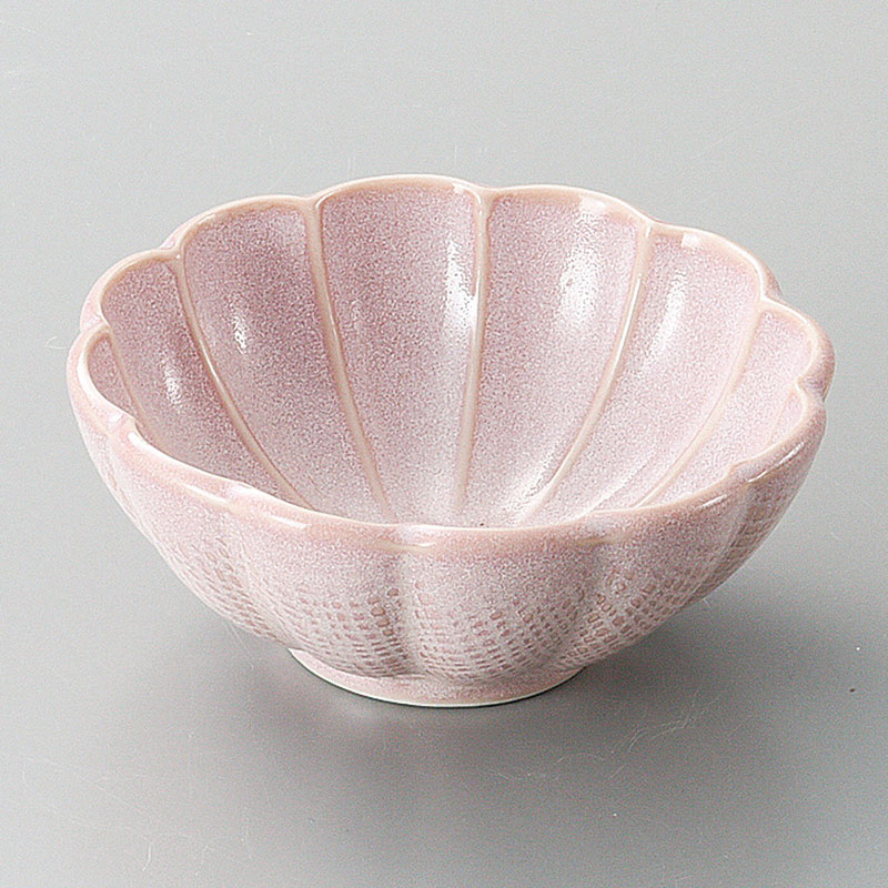 山万 12303-310 ピンクうのふ花びら小付  1個（ご注文単位1個）【直送品】