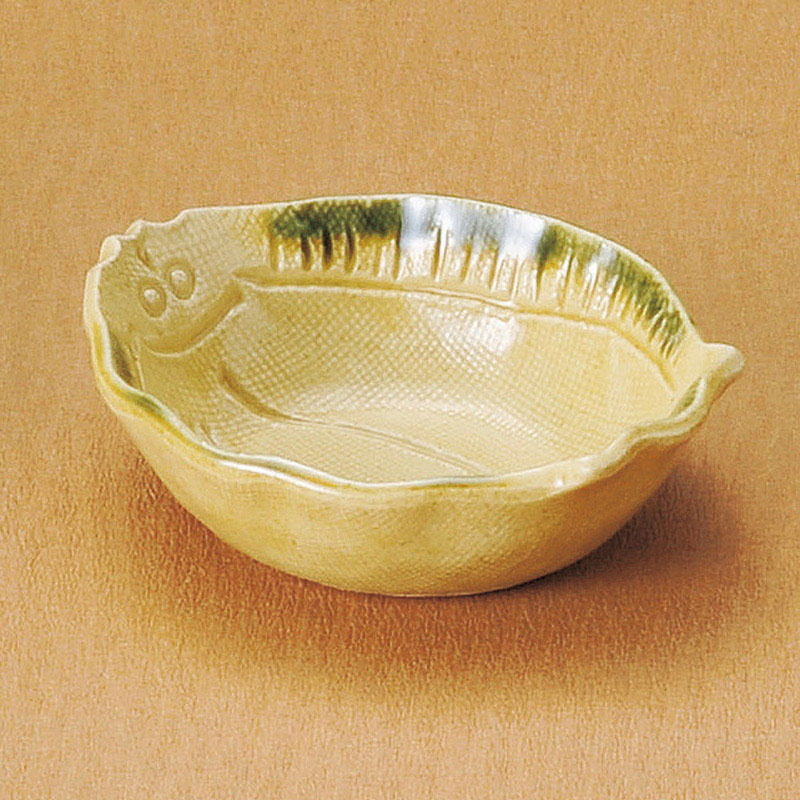 山万 12504-550 黄瀬戸ひらめ小付 1個(ご注文単位1個)【直送品】