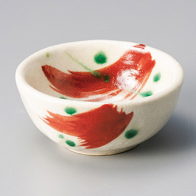 山万 11635-470 染付赤絵刷毛目千代久 1個(ご注文単位1個)【直送品】