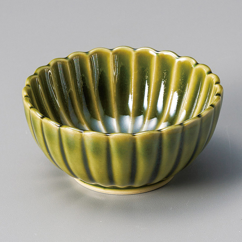 山万 11532-570 織部菊型小鉢 1個(ご注文単位1個)【直送品】