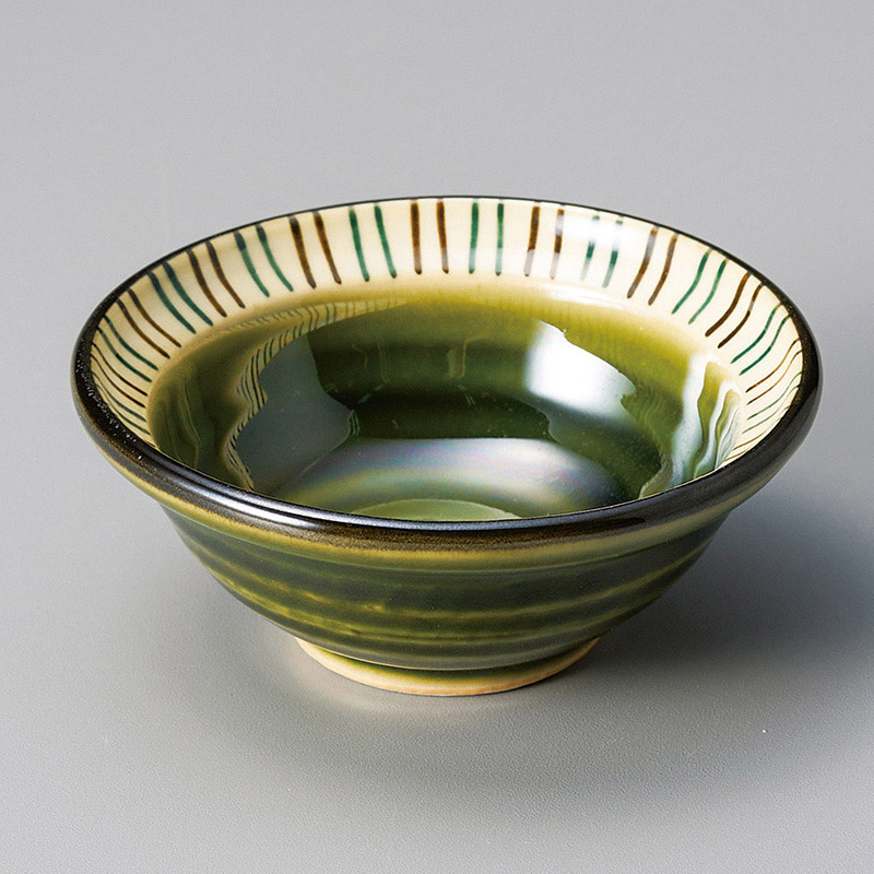 山万 11620-570 織部渕十草3.0鉢 1個(ご注文単位1個)【直送品】