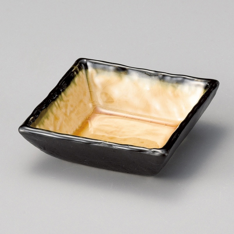 山万 12223-100 茶正角皿 小 1個(ご注文単位1個)【直送品】