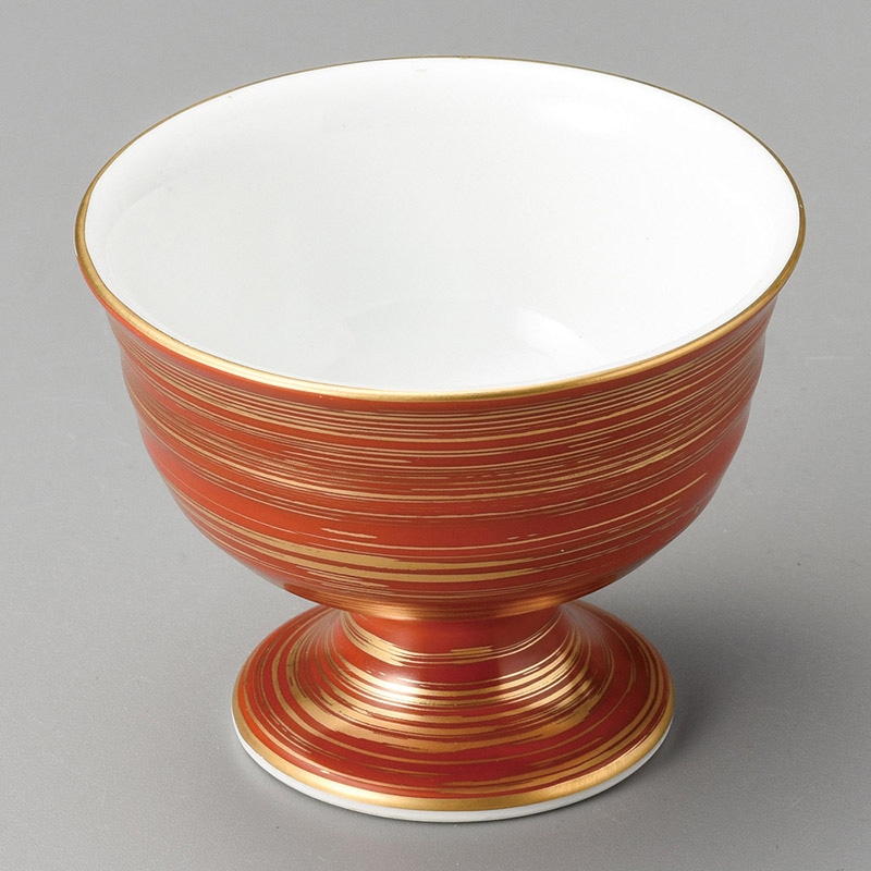 山万 12003-430 赤金渦高台小鉢 1個(ご注文単位1個)【直送品】