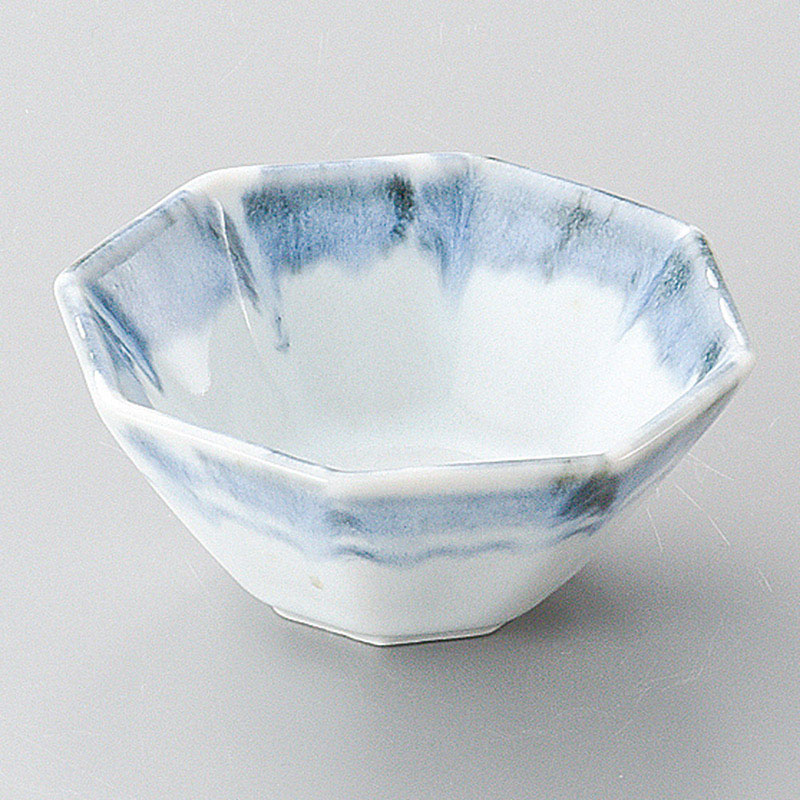 山万 11935-130 呉須流し八角小付  1個（ご注文単位1個）【直送品】