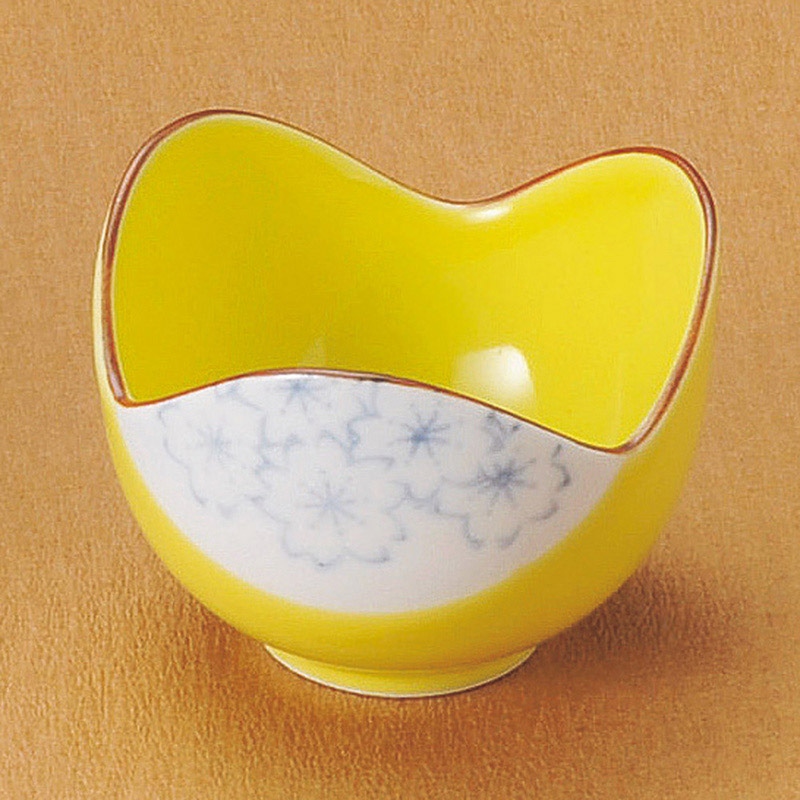 山万 11919-730 黄さくら小付(有田焼)  1個（ご注文単位1個）【直送品】