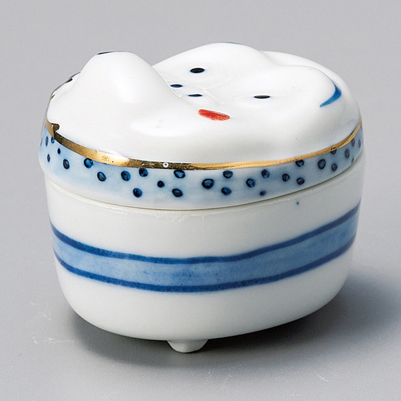 山万 12610-430 ヒョットコ蓋付珍味 1個(ご注文単位1個)【直送品】