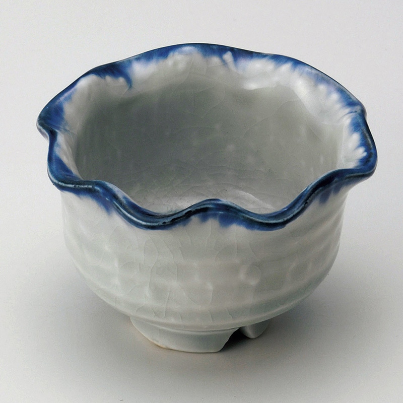 山万 12723-550 貫入リーフ小鉢(小) 1個(ご注文単位1個)【直送品】