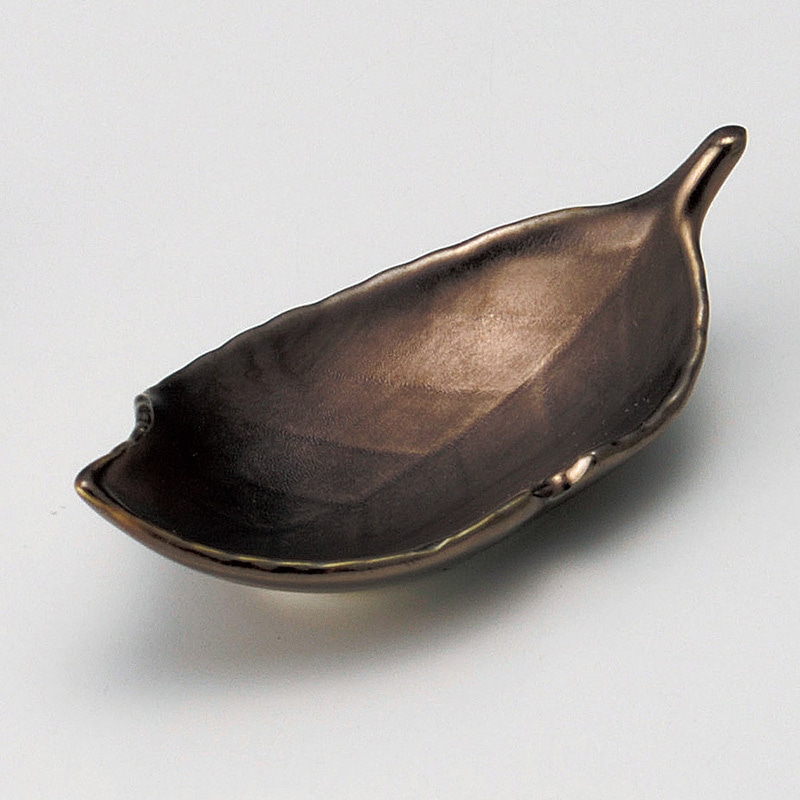 山万 12932-190 黒銀彩木の葉珍味 1個(ご注文単位1個)【直送品】