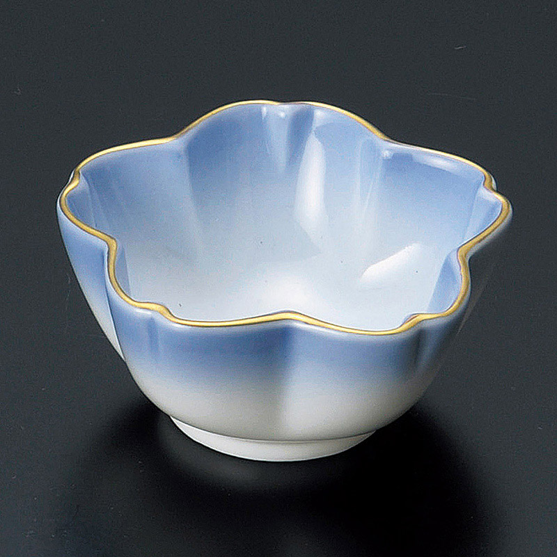 山万 13016-180 コバルト吹桜形珍味  1個（ご注文単位1個）【直送品】