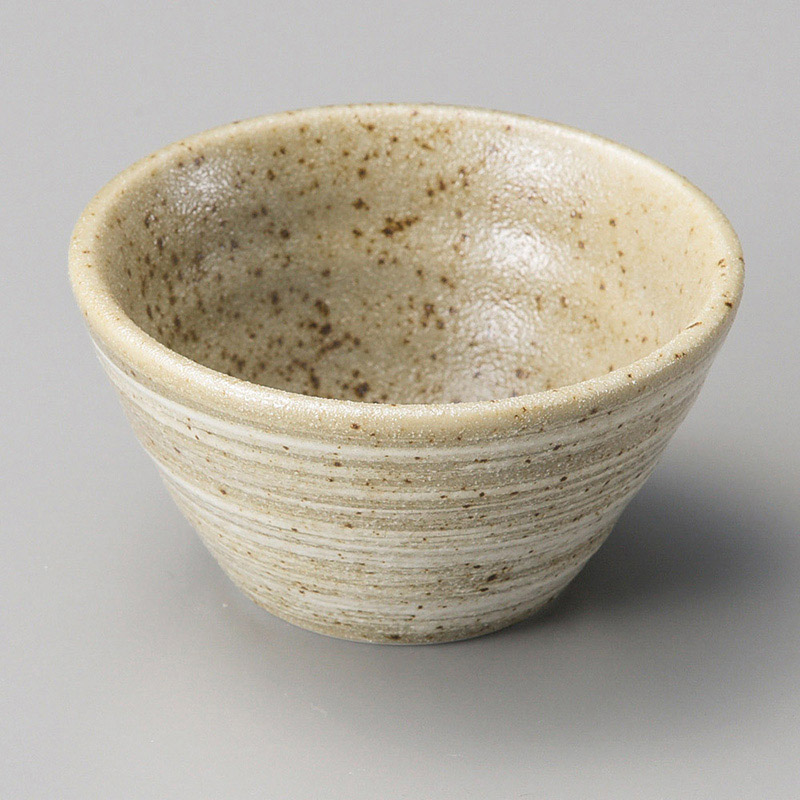 山万 13508-020 わら土リップル碗プチ  1個（ご注文単位1個）【直送品】