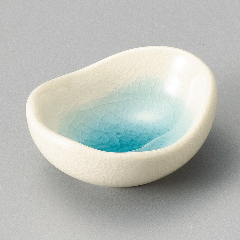 山万 13736-130 ブルー豆型珍味  1個（ご注文単位1個）【直送品】