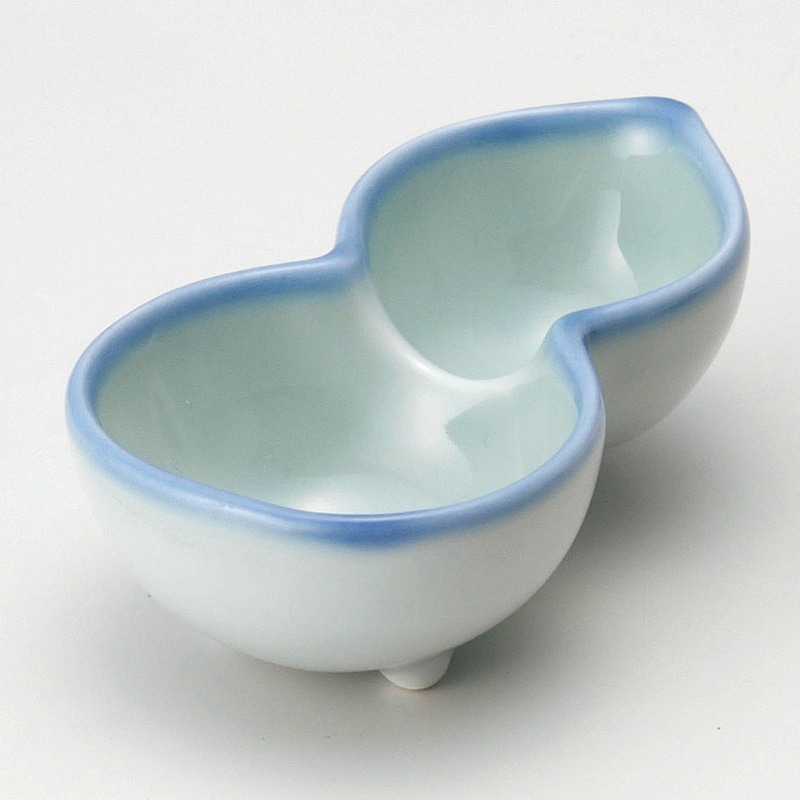 山万 13637-550 ひさご型青磁珍味  1個（ご注文単位1個）【直送品】