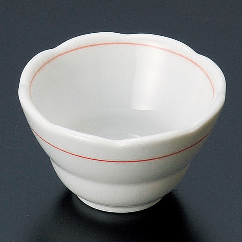 山万 13621-730 赤い花珍味(有田焼)  1個（ご注文単位1個）【直送品】