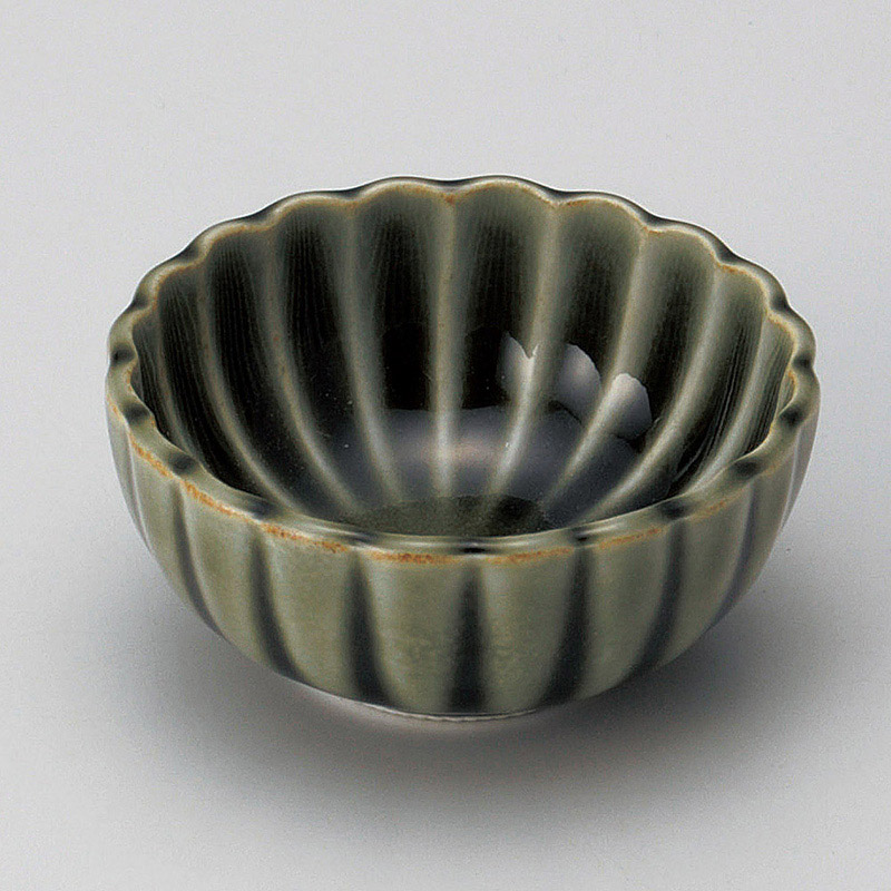 山万 13816-580 織部菊型珍味  1個（ご注文単位1個）【直送品】
