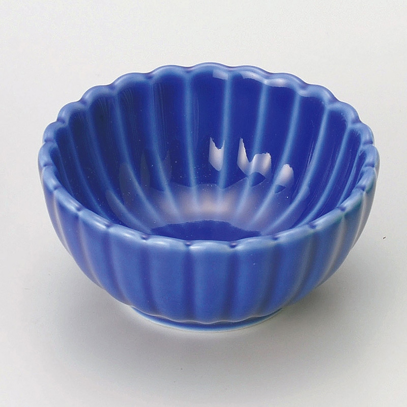 山万 14105-570 丸菊小鉢(青)  1個（ご注文単位1個）【直送品】