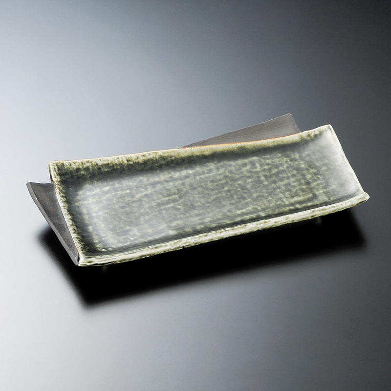 山万 14422-550 桃山織部松花堂長皿 1個(ご注文単位1個)【直送品】