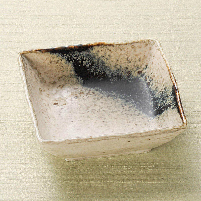 山万 14723-020 銀河石目3.2角小鉢 1個(ご注文単位1個)【直送品】
