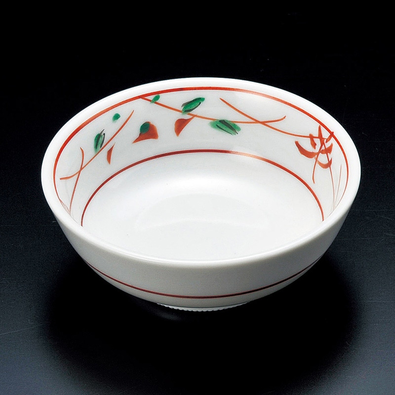 山万 14706-100 朱呉須花絵丸小鉢 1個(ご注文単位1個)【直送品】