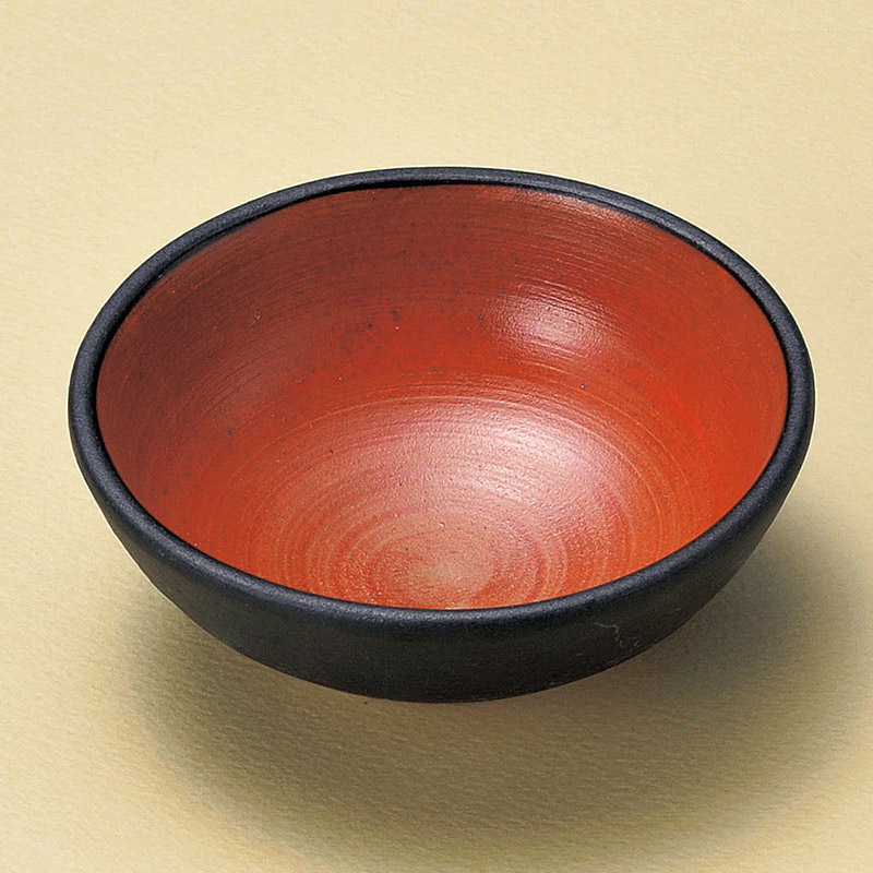 山万 14720-580 黒塗内朱3.0鉢 1個(ご注文単位1個)【直送品】