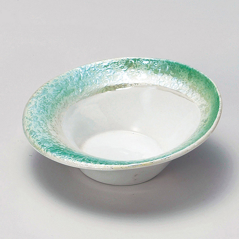 山万 14902-550 真珠ラスターヒワ吹変形小鉢 1個(ご注文単位1個)【直送品】