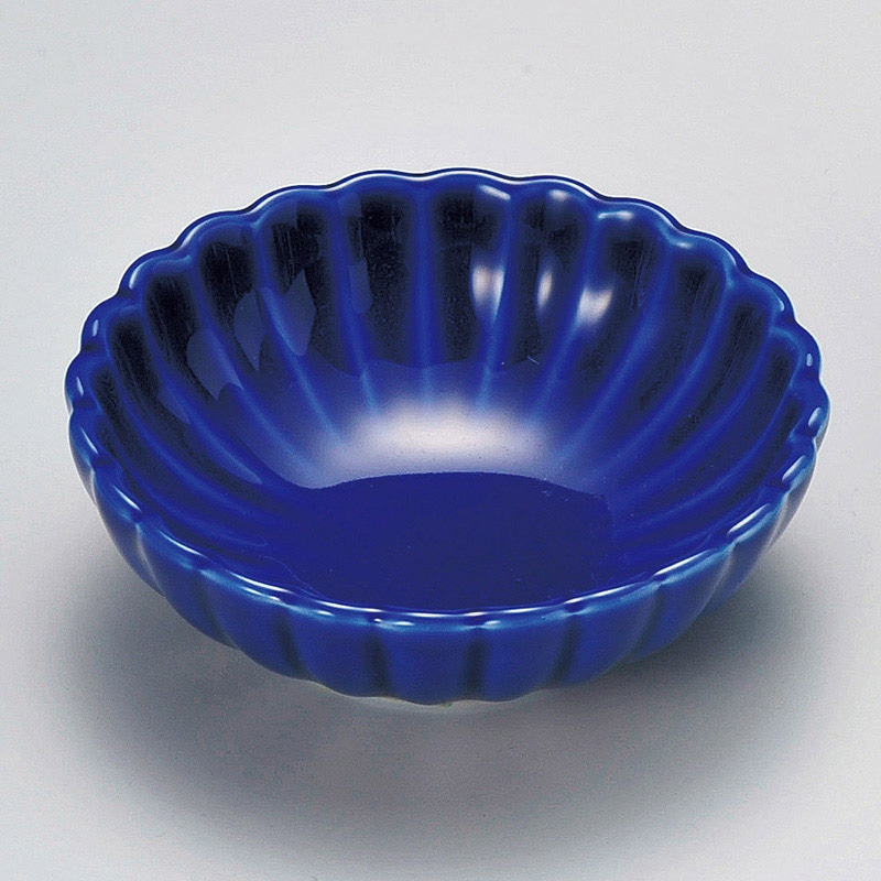 山万 15021-570 丸菊丸鉢(青)  1個（ご注文単位1個）【直送品】