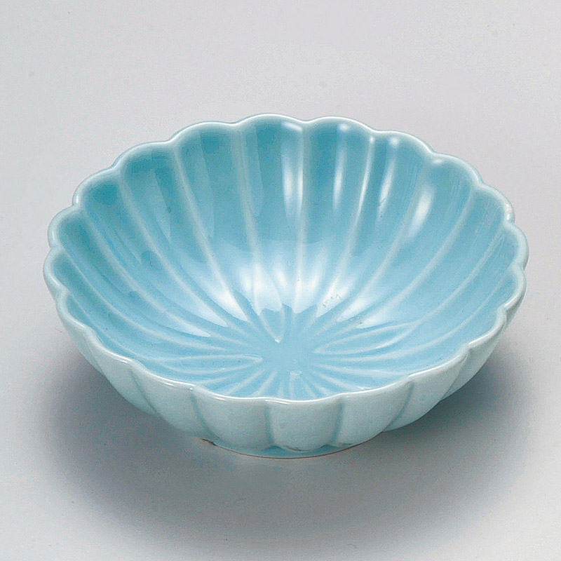 山万 15020-180 青磁菊型鉢  1個（ご注文単位1個）【直送品】