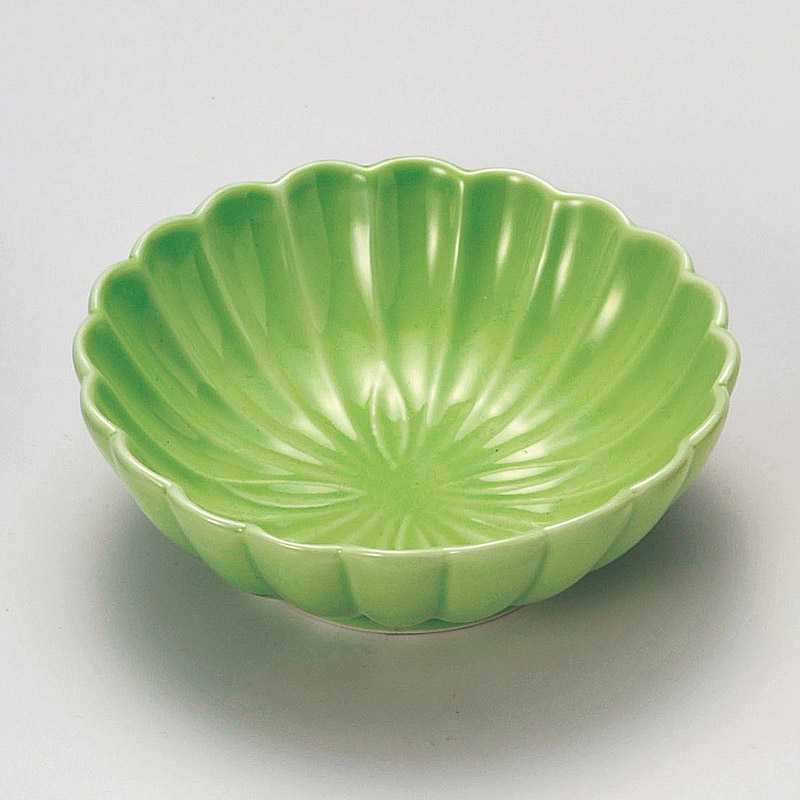 山万 15018-180 グリン菊型鉢  1個（ご注文単位1個）【直送品】