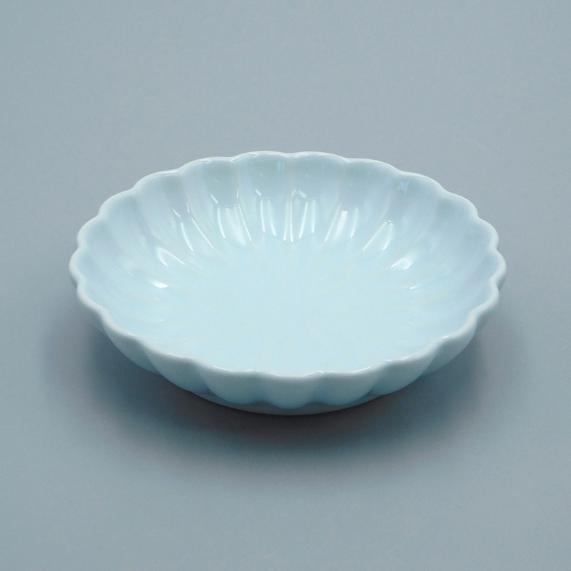 山万 15027-180 青磁菊型皿  1個（ご注文単位1個）【直送品】