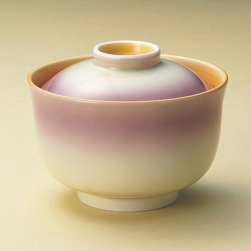 山万 15516-570 紫吹円菓子碗  1個（ご注文単位1個）【直送品】