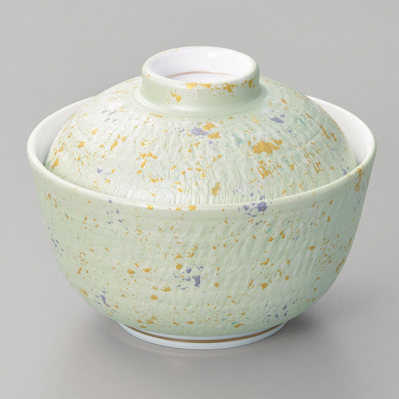 山万 15603-130 緑とちり煮物碗 1個(ご注文単位1個)【直送品】