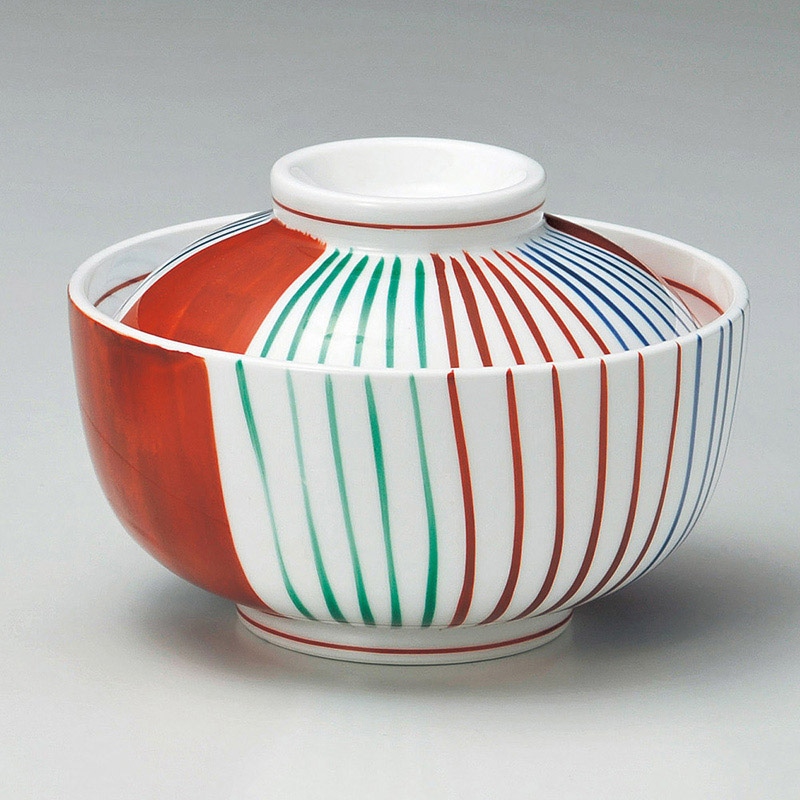 山万 15613-550 赤間取十草円菓子碗  1個（ご注文単位1個）【直送品】