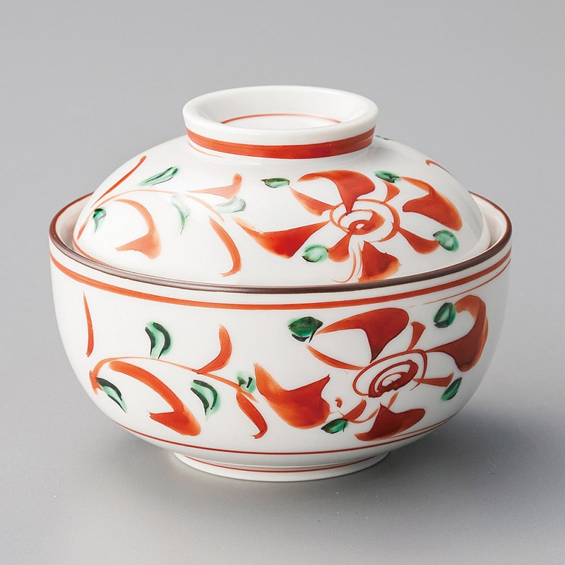 山万 15813-130 赤絵万暦小煮物碗  1個（ご注文単位1個）【直送品】
