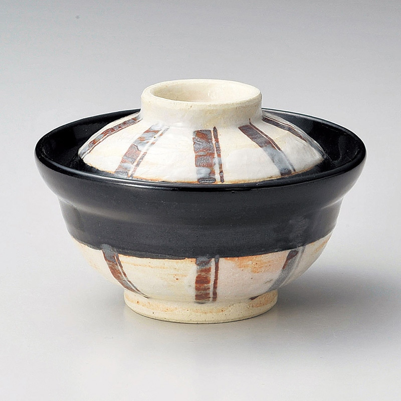 山万 15722-130 黒織部小蓋向  1個（ご注文単位1個）【直送品】