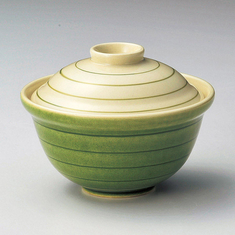 山万 15716-580 グリーン渦福碗  1個（ご注文単位1個）【直送品】