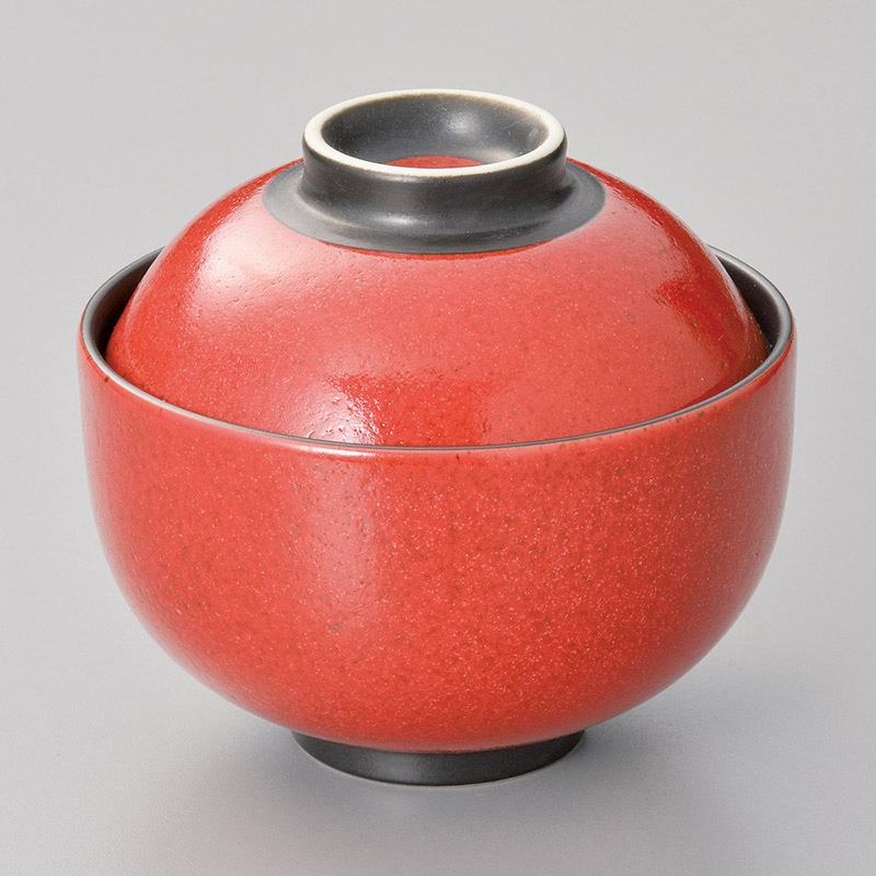 山万 15724-100 柚子赤斑点円菓子碗  1個（ご注文単位1個）【直送品】