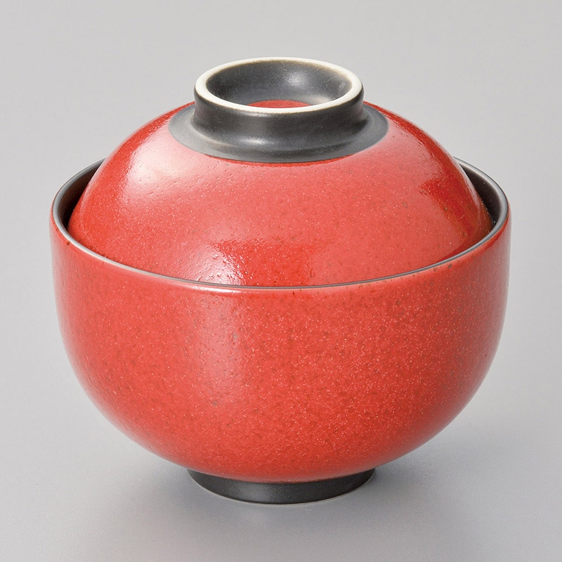 山万 15725-100 柚子赤斑点円菓子碗 小 1個（ご注文単位1個）【直送品】