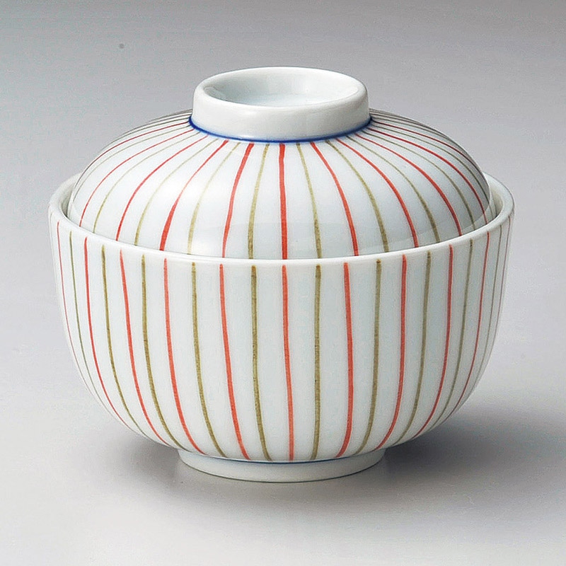 山万 15717-180 2色トクサ小煮物碗  1個（ご注文単位1個）【直送品】