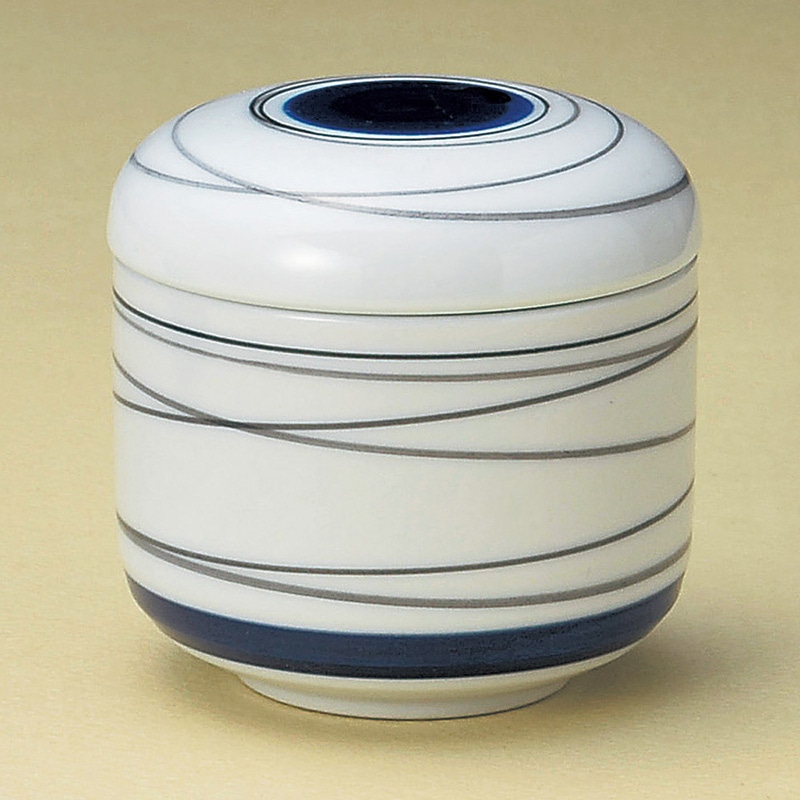山万 16315-230 ルリ渦丸むし碗  1個（ご注文単位1個）【直送品】