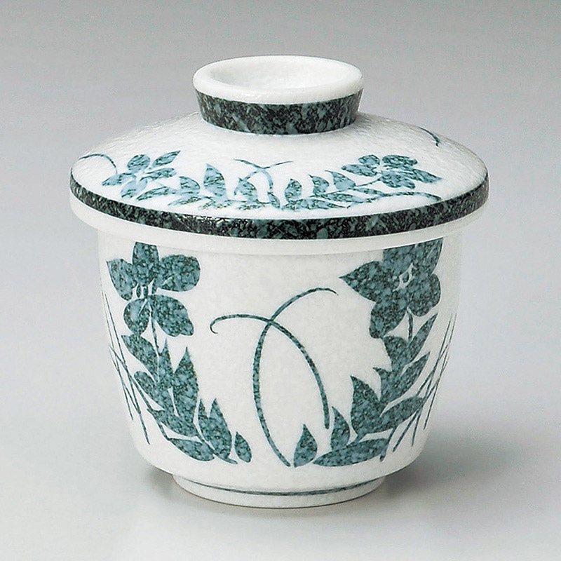 山万 16321-020 グリン桔梗むし碗 1個(ご注文単位1個)【直送品】