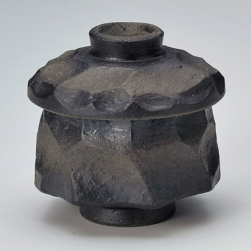 山万 16411-460 岩肌黒むし碗 1個(ご注文単位1個)【直送品】
