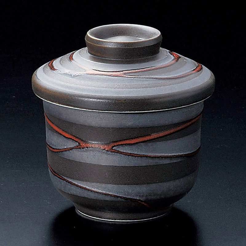 山万 16418-580 錆渦むし碗 1個(ご注文単位1個)【直送品】