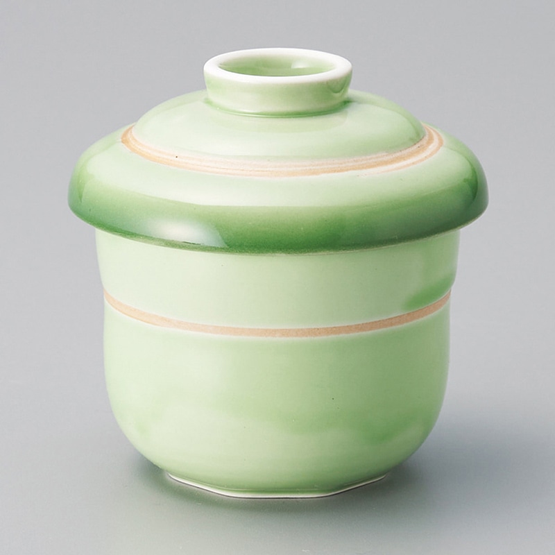 山万 16426-550 緑彩金筋むし碗 1個(ご注文単位1個)【直送品】